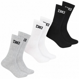 DCShoesSportCrewUnisexSokken3paarmeerdereDC-03BEMANNING