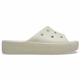 Crocs-WomensClassicPlatformSlide-Sandalenmaat9grijsbeige