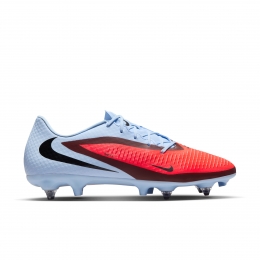 NikePhantom6LowAcademyIJzeren-NopVoetbalschoenenSGAnti-ClogLichtblauwFelroodZwart