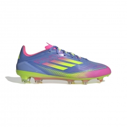adidasF50ProGrasVoetbalschoenenFGBlauwNeongeelRoze