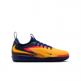 NikePhantom6LowHaalandAcademyZaalvoetbalschoenenINKidsDonkerblauwOranjeGeelRood