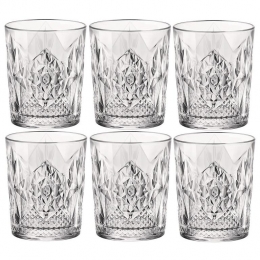 BormioliRoccoWhiskeyglazen-6xstuks-glas-390ml-gedecoreerd