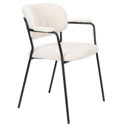 LivingstoneDesignPartoneetkamerstoelmetarmBoucle