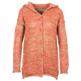 Flomax-WomensOversizeKapuzenJackeVanja-Wollenvestmaat3638roze