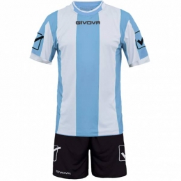 GivovaVoetbaltenueShirtmetShortsKitCatalanolichtblauwwit