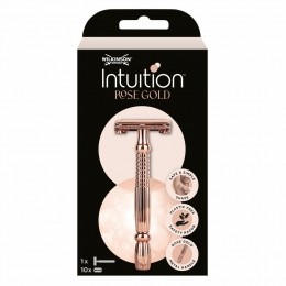 3xWilkinsonIntuitionScheermesRoseGoldSafetyRazor
