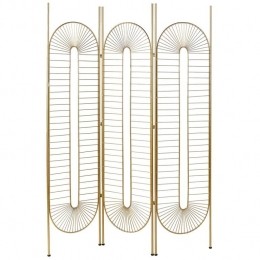 Beliani-NOALE-Kamerscherm-Goud-Metaal