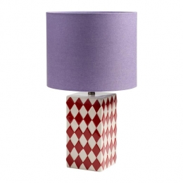 kamsterdamGridTafellamp24cm-RoodPaars