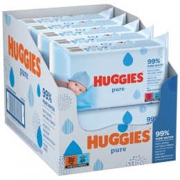 10xHuggiesBillendoekjesPure99Water10x56560stuks