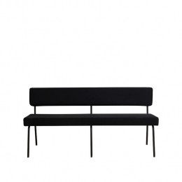 Bronx71VelveteetkamerbankEspenzwart160cm