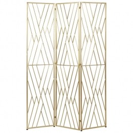 Beliani-ASOLO-Kamerscherm-Goud-Metaal