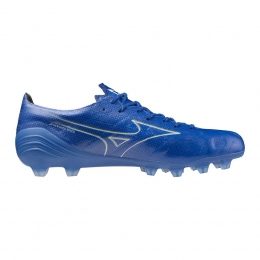 MizunoAlphaEliteGrasVoetbalschoenenFGBlauwWitGoud