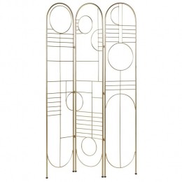 Beliani-TURANIA-Kamerscherm-Goud-Metaal
