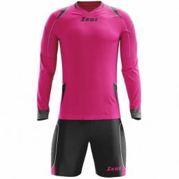 ZeusParosKeeperssetshirtmetlangemouwenenshortsFucsiaBlack