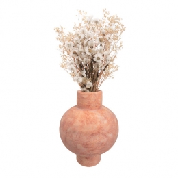 QUVIOBloemenvaas-Keramiek-Bol-25cm-Oranje
