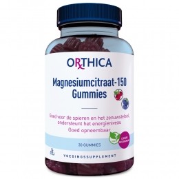 GratisVerzendingOrthicaMagnesiumcitraat-150Gummies30gummies