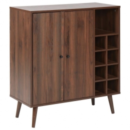 Beliani-TULLAMORE-Dressoir2deuren-Donkerhout-Vezelplaat