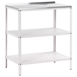 Beliani-VILAMA-Buitenkeukeneiland-Wit-80x50x92cm-Staal