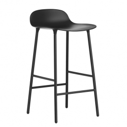 NormannCopenhagenFormBarkrukLow65cm-Staal-Zwart