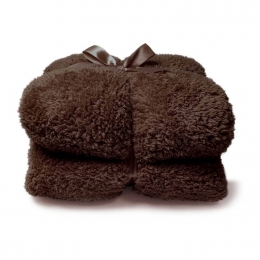 Teddyplaidrockybrown150x200cmUniqueLiving-Uniqueliving