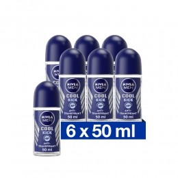 6xNIVEAMenDeodorantRollerCoolKick50ml