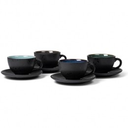 BitzKopenSchotelGastroZwartmultiBlauw240ml-4Stuks