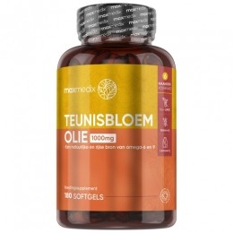TeunisbloemolieEveningprimroseoilsoftgels-1000mg-180capsules