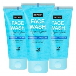3xSenceFaceWashAlleHuidtypesHydroShock150ml