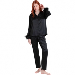 SetjesAdmasSatijnenpyjamashirtenafneembareverenbroekPlumasMarabu