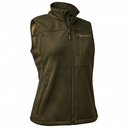Deerhunter-WomensExcapeSoftshellWaistcoat-Softshellbodywarmermaat46olijfgroen