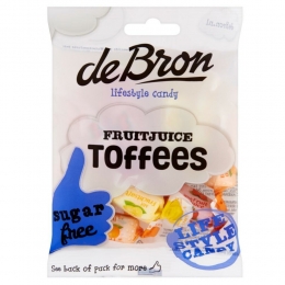 6xDebronSuikervrijeFruittoffee90gr