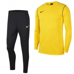 NikePark20CrewTrainingspakKidsGeelZwart