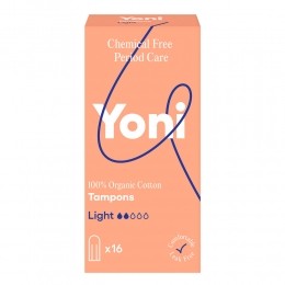 3xYoniBiologischKatoenenTamponsLight16stuks