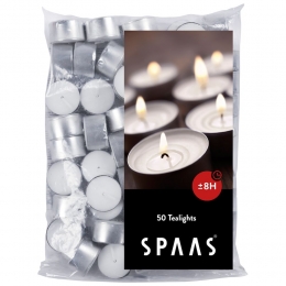 Tealights50-8hourskaarsenSpaas-Spaas