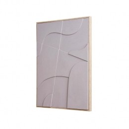 ArtichokFemmerelifwanddecoratieNo2beige-70x50cm