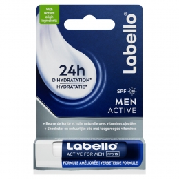 4xLabelloLippenbalsemBlisterActiveForMenSPF1548gr