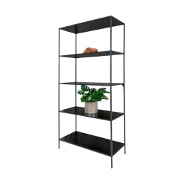 ArtichokKarenBoekenkastvanMetaalenHout-B80cm-Zwart
