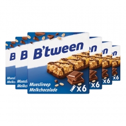 6xHeroBtweenMueslireepMelkchocolade6x25gr