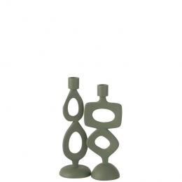 J-LinekaarshouderRingen-aluminium-groen-2stuks