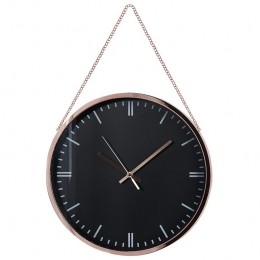 Beliani-BEZAS-Wandklok-Zwart-Synthetischmateriaal