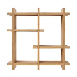 ArtichokSienHoutenWandkastNaturel-40x40cm