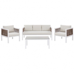 Beliani-BORELLO-Loungesetvoor5-Wit-Aluminium