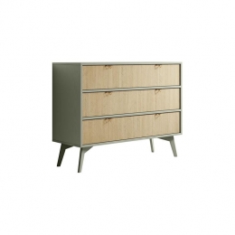MeubellaLadekastEssence-Groen-Lichteiken-106cm