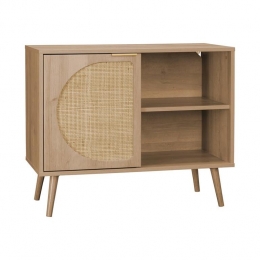 sweeek-Scandinavischdressoirhoutenrondrietdecor1deur80cm