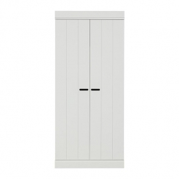 WooodConnectKledingkastH175xB77xD56cm-PlankenenRoede-Wit