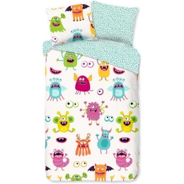 GoodMorningKinderdekbedovertrekBOOH140x200220cmgebrokenwit