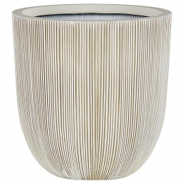 Beliani-CHIOS-Bloempotbinnenbak-Wit-Polyresin