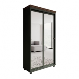 Meubella-KledingkastEric-Groen-120cm-Metspiegel