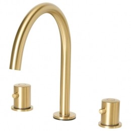 Beliani-PILCOMAYO-Wastafelkraan-Goud-Messing