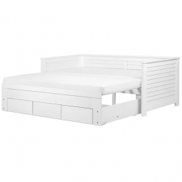Beliani-CAHORS-Onderschuifbed-Wit-90x200cm-Rubberhout